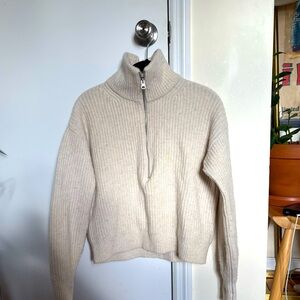 Everlane half zip sweater size XS